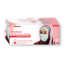 Medical Protective Mask 3 ply (Head Loop) Hijab version